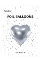 Folienballon Herz 45cm