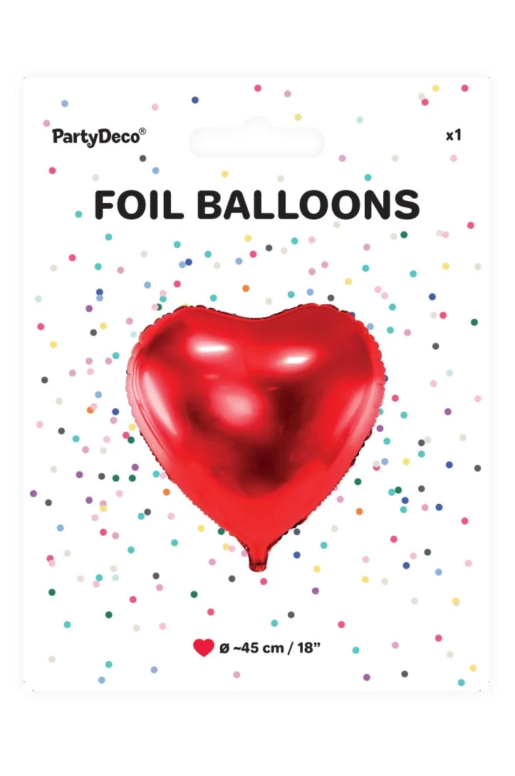 Folienballon Herz 45cm