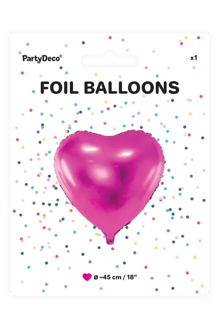 Folienballon Herz 45cm