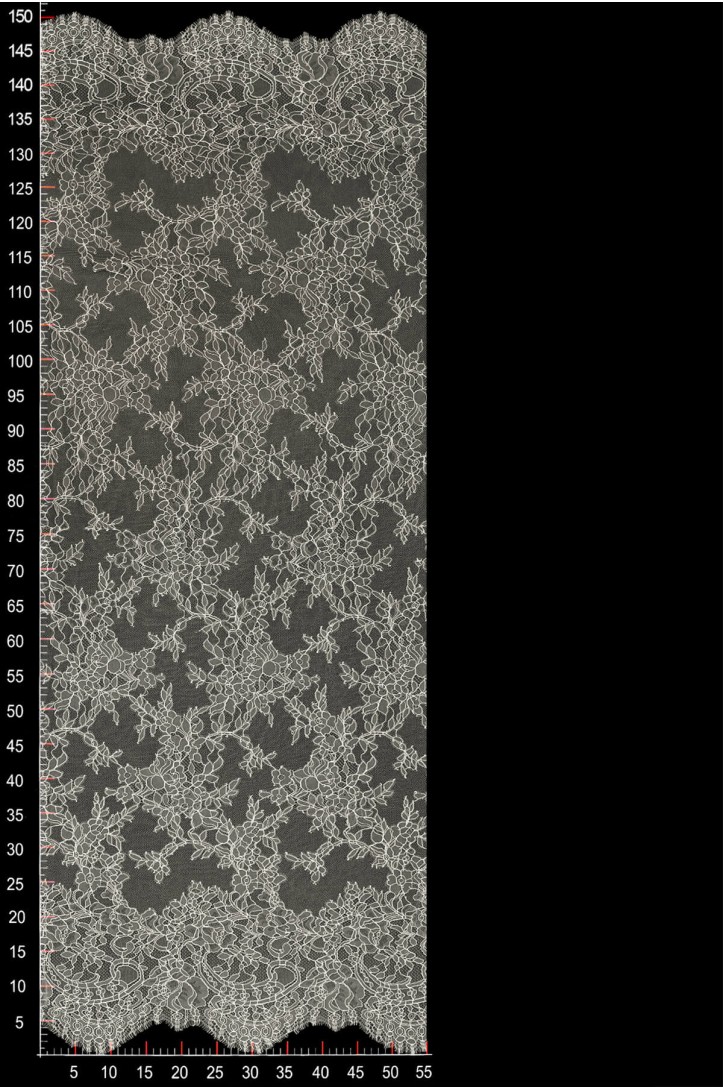 FRENCH LACE W32198 BASE LIGHT IVORY