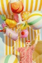 Folienballon Gestreifter Ball