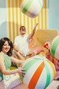 Folienballon Gestreifter Ball