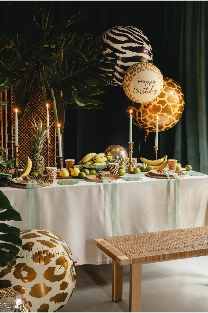 Folienballon Ball mit Giraffenmuster