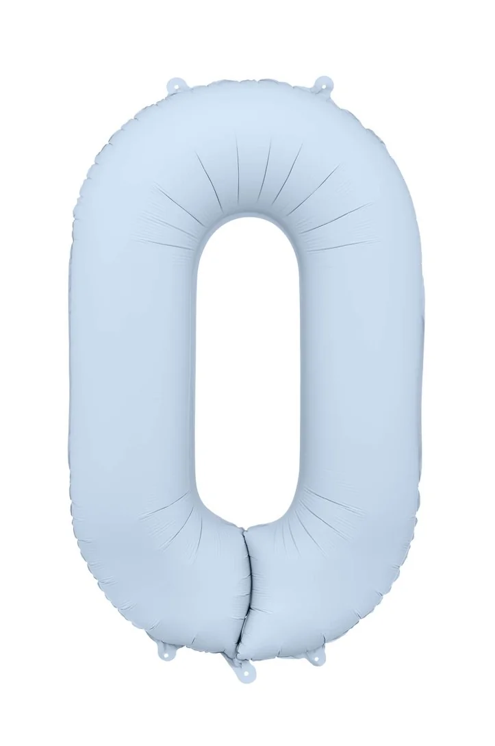 Balon foliowy Cyfra mglisty niebieski