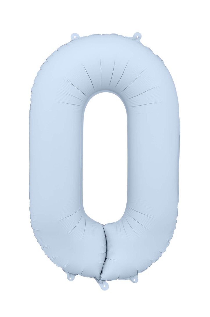 Foil Number Balloon – Misty Blue