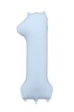 Foil Number Balloon – Misty Blue