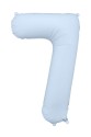 Folienballon Zahl – Nebelblau