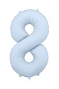 Foil Number Balloon – Misty Blue