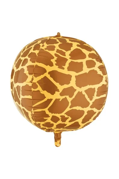 Folienballon Ball mit Giraffenmuster