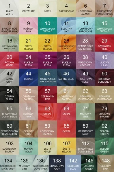 KLEIDER-TÜLL HAYAL FARBEN