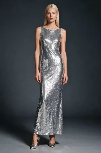 X544 SILVER sequin