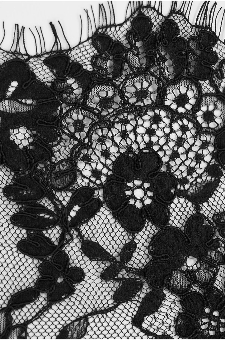 EVENING FRENCH LACE VL4294 BLACK