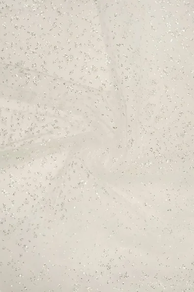 Matter Kleider-Tüll mit Glitzer LER413