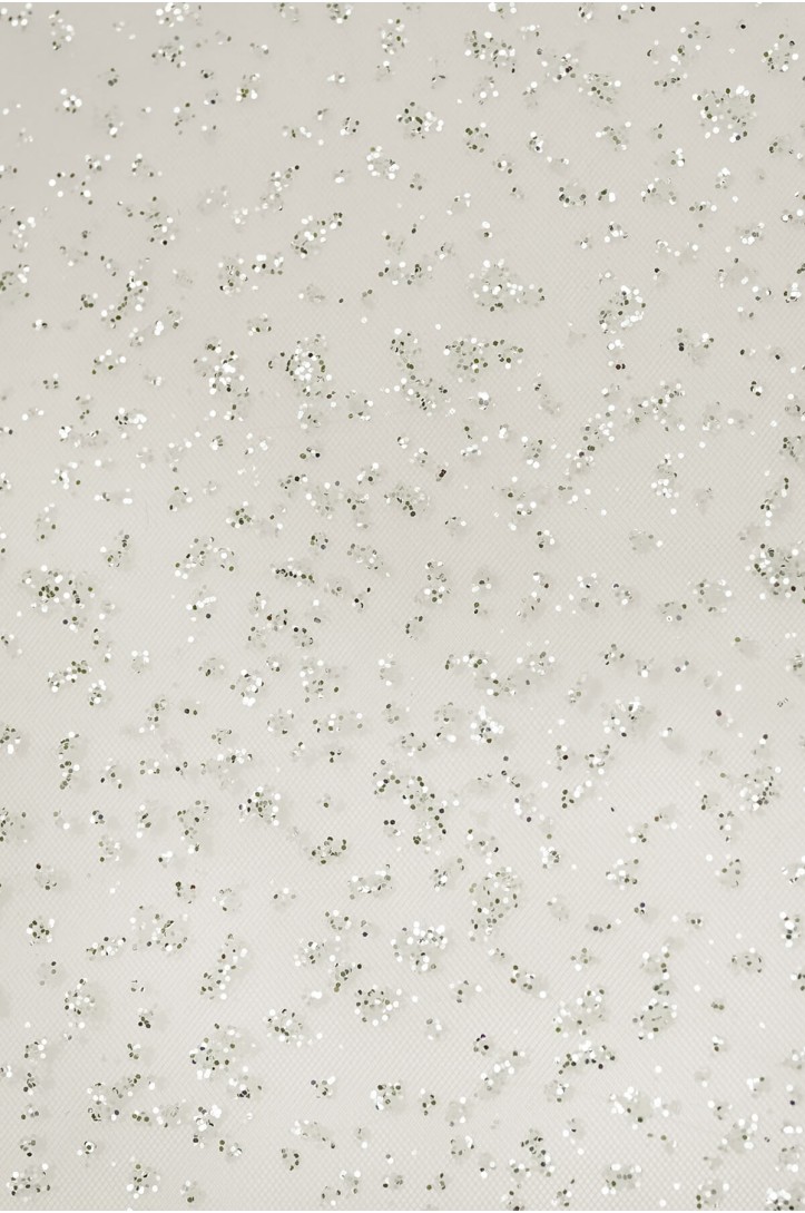 Matter Kleider-Tüll mit Glitzer LER413