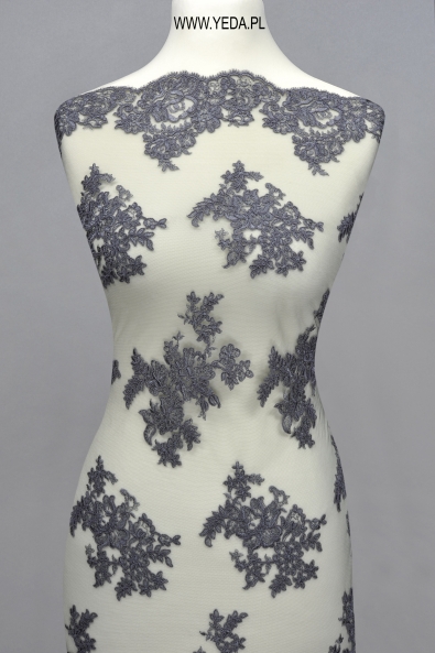 EVENING LACE 9632 DARK GREY